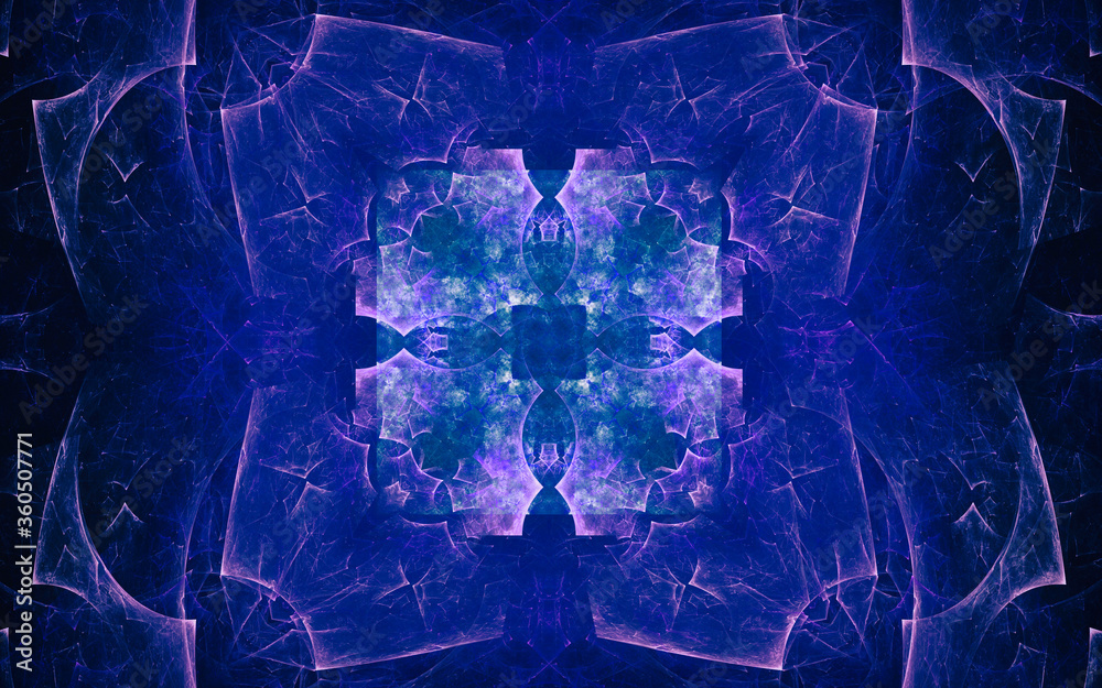 Fototapete digital generated image in the form of abstract geometric shapes of various shades and colors for us