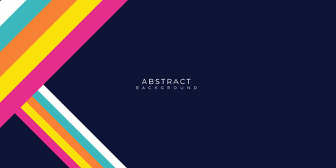 Geometric colorful blue orange pink tosca white background