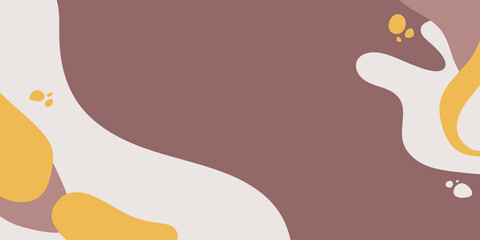 Vector set of minimal square backgrounds with liquid abstract shapes and sample text in pastel colors. Suit for social media post stories and presentation template.