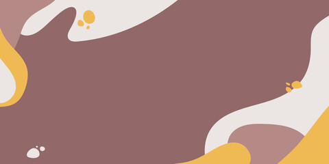 Vector set of minimal square backgrounds with liquid abstract shapes and sample text in pastel colors. Suit for social media post stories and presentation template.