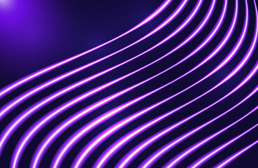 abstract futuristic technology background. neon glow of flowing lines concept for data transmission