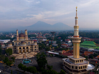 Fototapeta premium An old mosque in the city of Klaten, Central Java, Indonesia that still looks beautiful