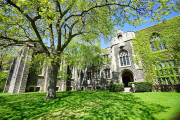 University of Toronto Campus spring landscape