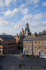Fototapeta premium Photo of the landscape of York in the UK during a sunny day and a blue sky