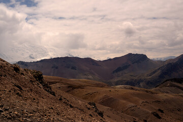 mountain landscape with blue sky