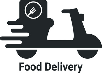 Food Delivery scooter icon