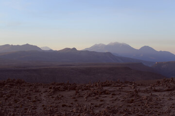 sunrise in the mountains