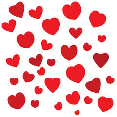 Hearts pattern