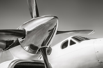 propeller of an sports plane