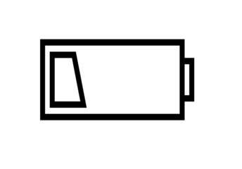 Battery  icon. Basic Battery Empty  icon