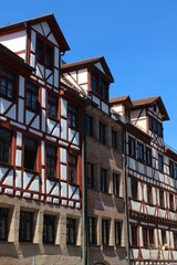 Half timbered houses of the Old Town, Nuremberg, Germany