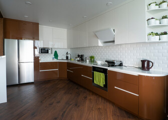 The interior of a private apartment.