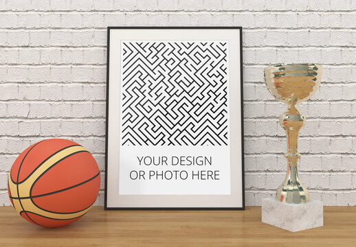 Basketball Sport Poster Mockup