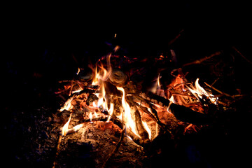 fire, flame, heat, firewood, burn, fireplace, hot, bonfire, flame, bonfire, burning, red, orange, warm, camp, night, light, camping, coal, black, yellow, barbecue, flame, danger, coal, firewood, smoke