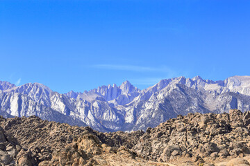 Alabama Hills with Sierra Nevada in the background