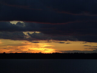 nubes atardecer