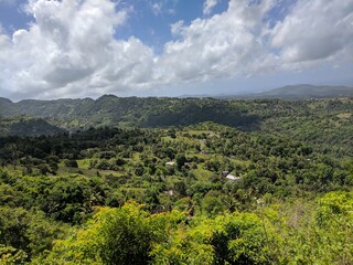 Fototapeta na wymiar caribbean mountains