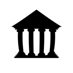 Bank symbol icon.