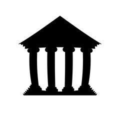 Bank symbol icon.
