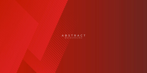 Obraz premium Abstract modern red background gradient color. Red maroon and white gradient with stylish line and square decoration suit for presentation design.