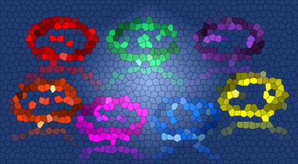 Abstract background with colorful circles