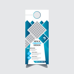 Creative Modern Door hanger template, Cooperate Door Hanger