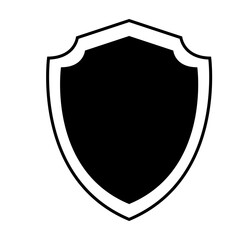 Shield Iconic and Logo Vector Flat Design 