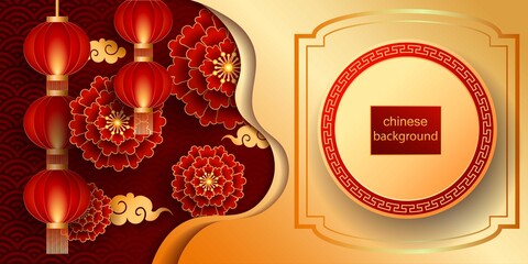 Chinese background / Vector Illustration / greetings card, invitation, posters, brochure, calendar, flyers, banners © Pawan
