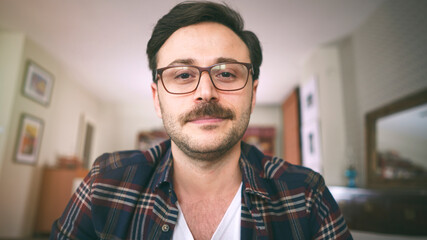 Talking and working on the computer 