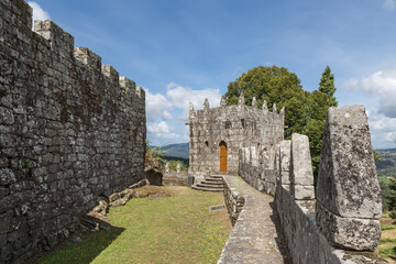 Fototapeta na wymiar inside the castle wall