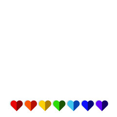 LGBTQ Plus Rainbow Flag Lesbian Gay Bisexual and Transgender Pride Vector Template Design Element