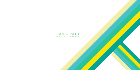 Abstract modern green yellow tosca lines background vector illustration on white background with copy space or blank space