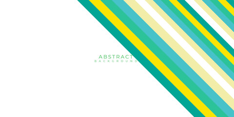 Abstract template elegant header and footers green lime yellow line stripe light template on white background with copy space.