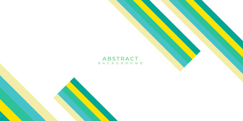 Abstract template elegant header and footers green lime yellow line stripe light template on white background with copy space.