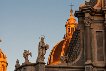 Fototapeta na wymiar Catania, cattedrale di Sant’Agata
