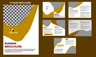 12 page company brochure with print ready