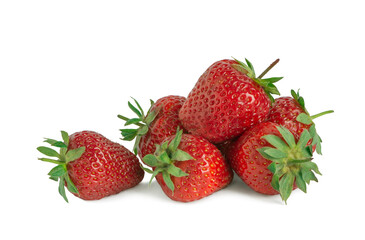 Fresh and Juicy Strawberry isolated on white background