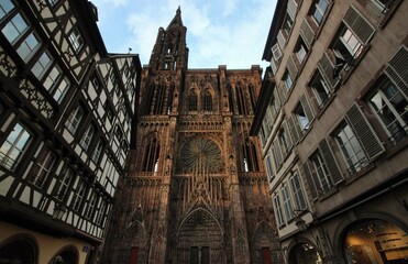 Fototapeta premium Cathedral of Our Lady of Strasbourg, Alsace, France 