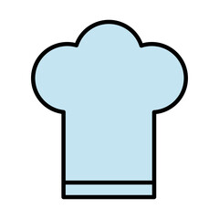 chef hat accessory fill style icon