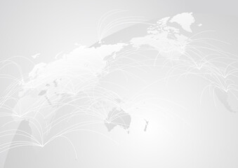 白いグローバルネットワークサイバーコミュニケーションITイメージ背景