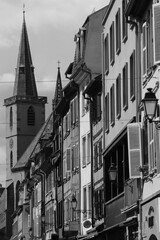 Obraz premium Street in the old town of Strasbourg