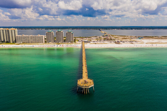 The Navarre Beach Pier In The Florida Panhandle.