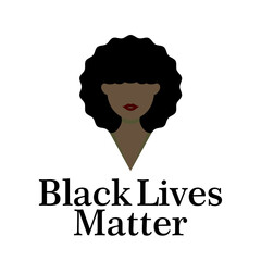 Black Lives Matter protest series with black women vector eps