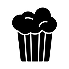 sweet cupcake silhouette style icon