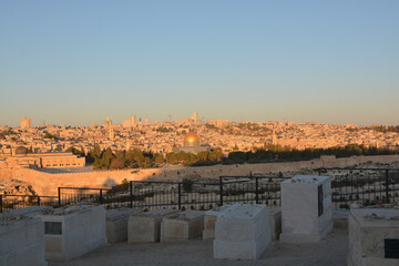 Fototapeta premium View of Jerusalem from the Mount of Olives.