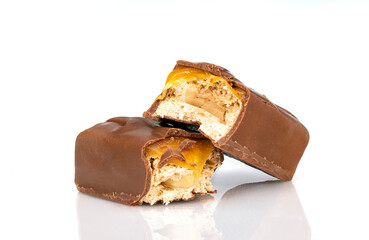 Slice Chocolate Bars With Nuts