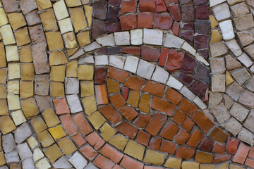 Colored stone mosaic. Beautiful background for designers.