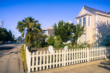 Residential street, Santa Cruz, California