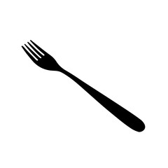 Fork for serving lunch. Vector image.