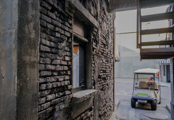 Fototapeta na wymiar Window in a Film Studio